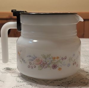 Vintage Acropal milk glass coffee pot